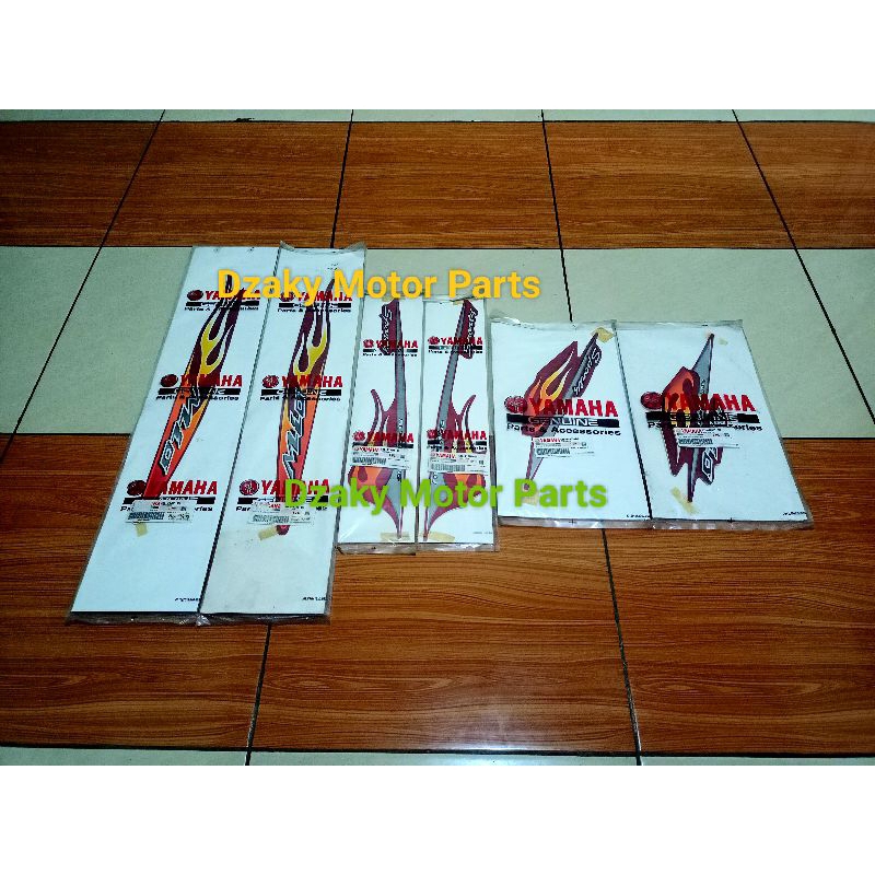 Striping Graphic Sticker Stripe Yamaha Mio Sporty Merah 2006 Original