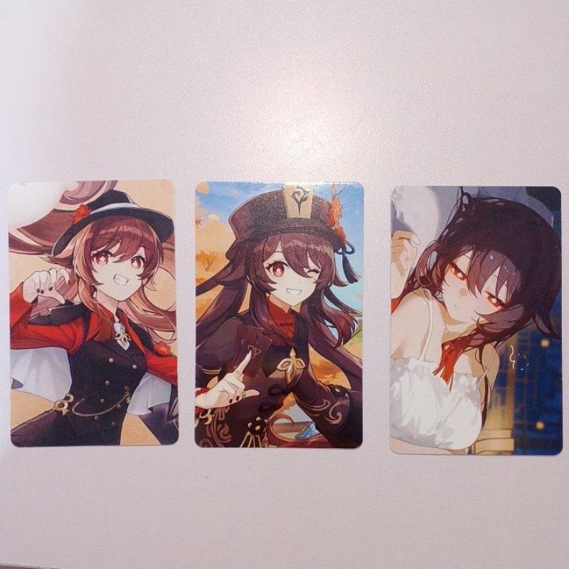 Hu tao photocard Genshin Impact Fanmerch