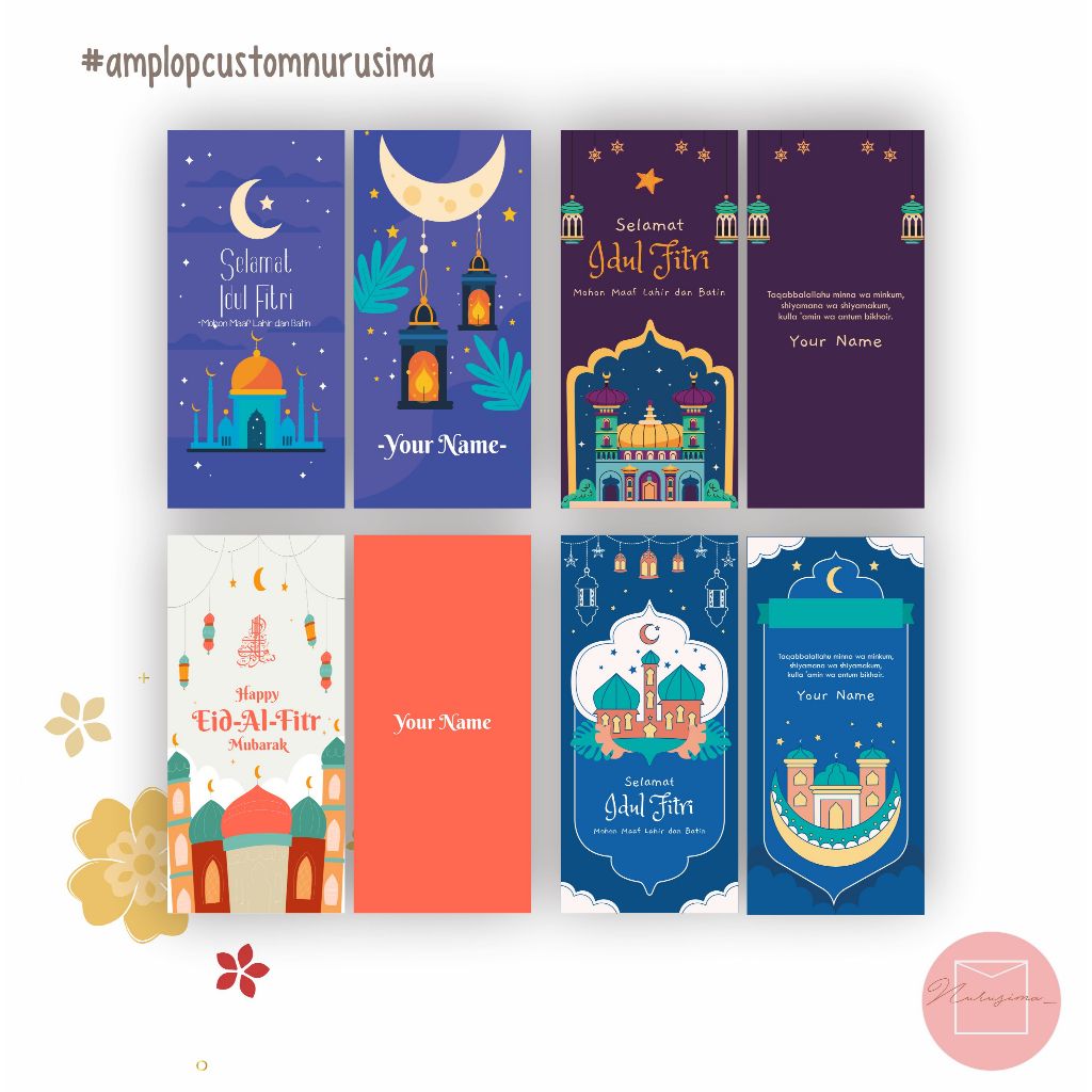 

Amplop custom lebaran tambah nama / amplop idul fitri 2025