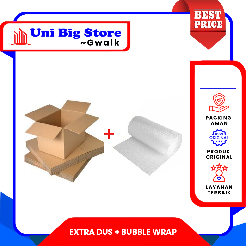 

TAMBAHAN BUBBLE WRAP + DUS BOX EXTRA