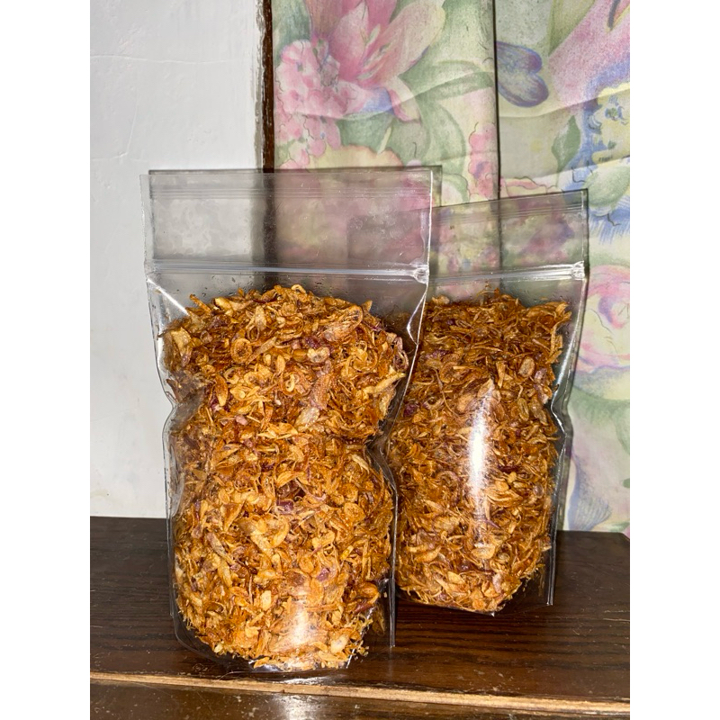 

Bawang Goreng Asli Tanpa Tepung Home Made Packaging Plastik