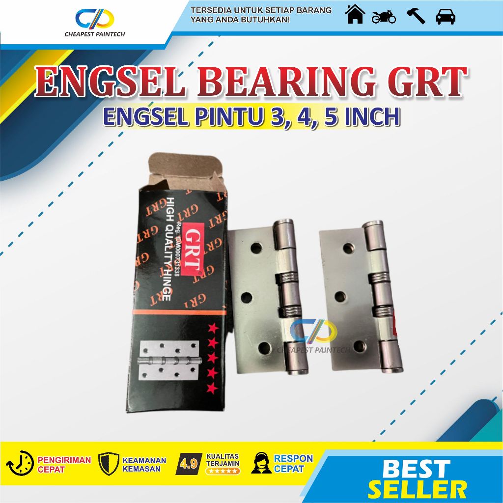 GRT Engsel Bearing ENGSEL PINTU GRT 3,4 ,5 inci