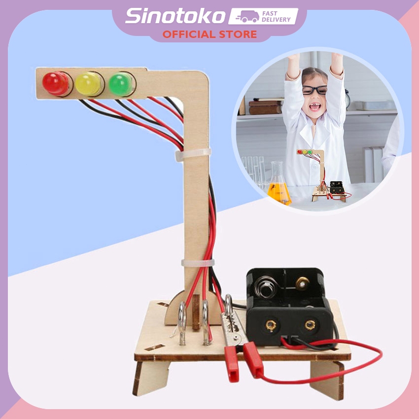 Mainan Lampu Lalu Lintas Sains DIY Hands-on / Mainan Lampu Lalu Lintas Sains Pendidikan Kelas Fisika