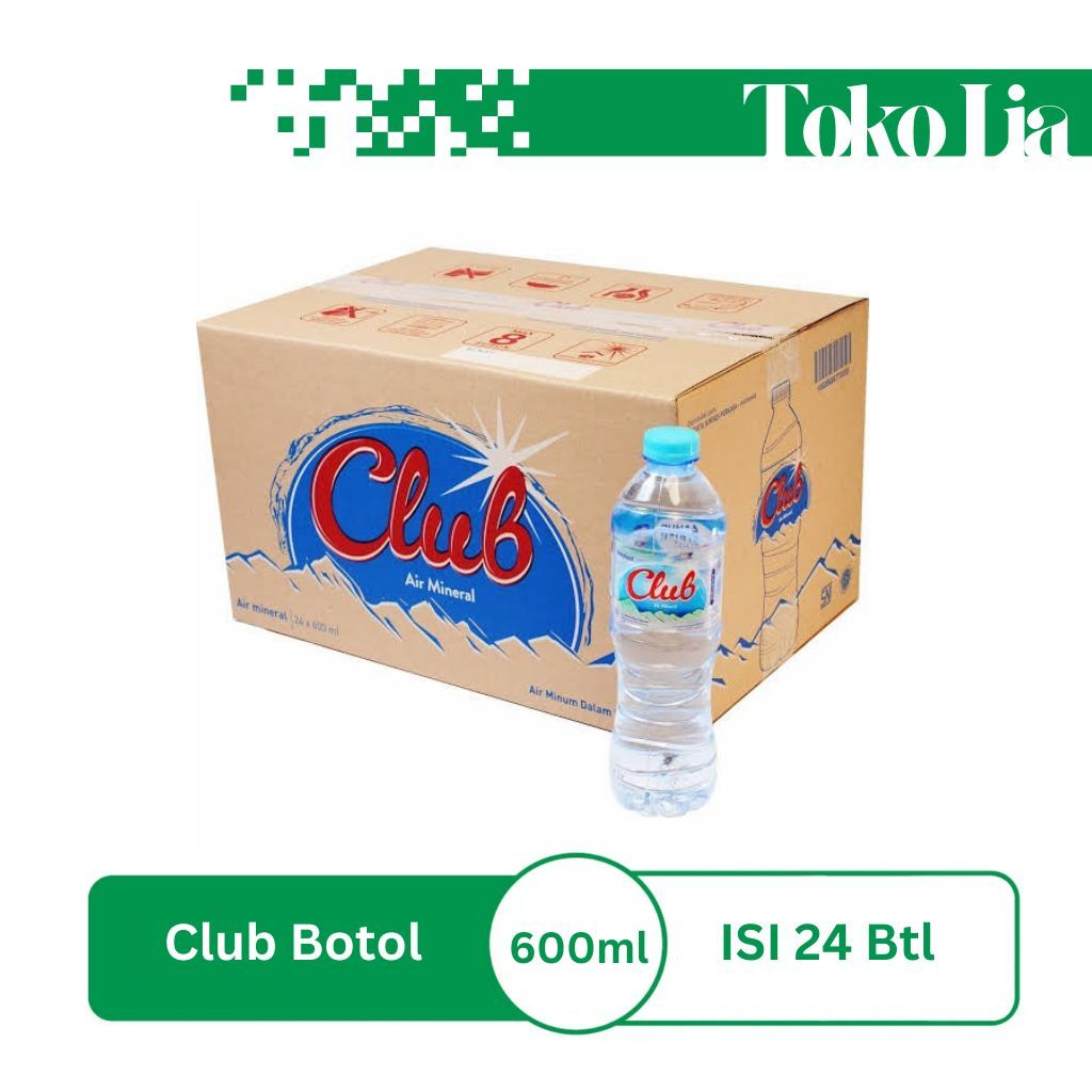 

Club Mineral Water 600ml Dus isi 24 botol