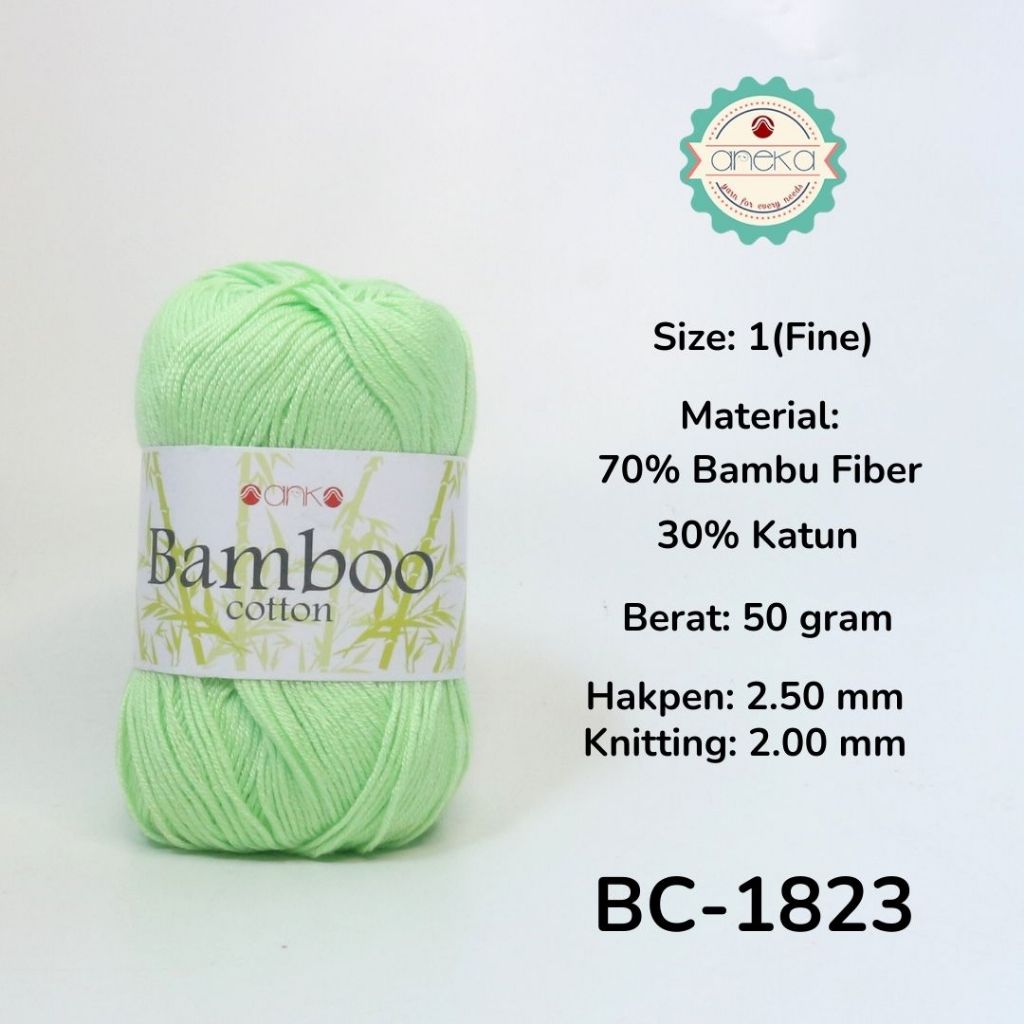 ANEKA - Benang Katun Bambu / Bamboo Cotton Yarn - 1823