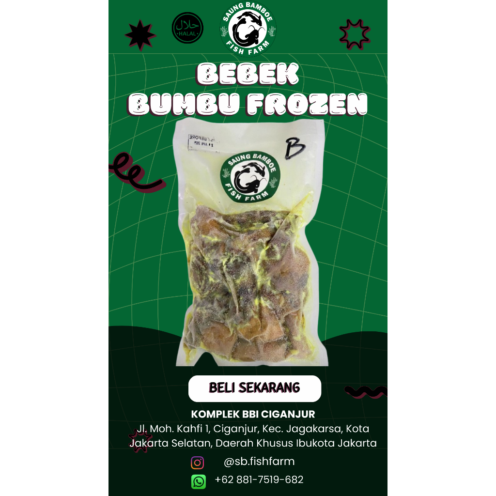 

Bebek Bumbu 700gr - 800gr 1ekor