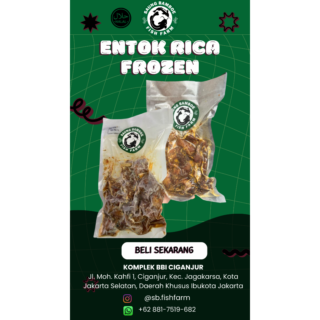 

Entok Rica Frozen 500gr - 600gr