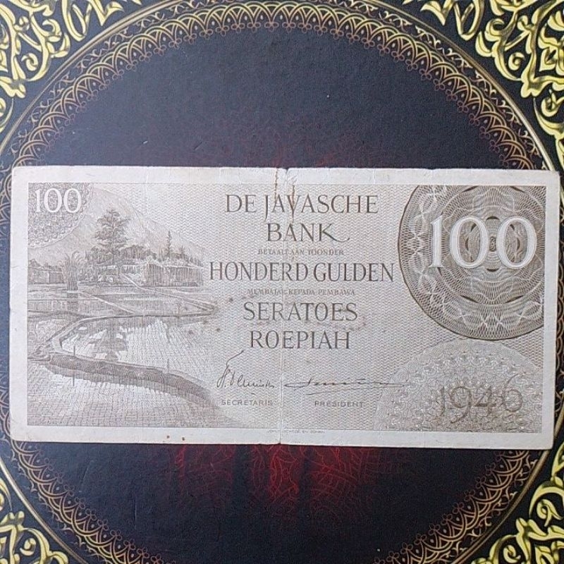 Uang Federal 100 rupiah 1946 vf