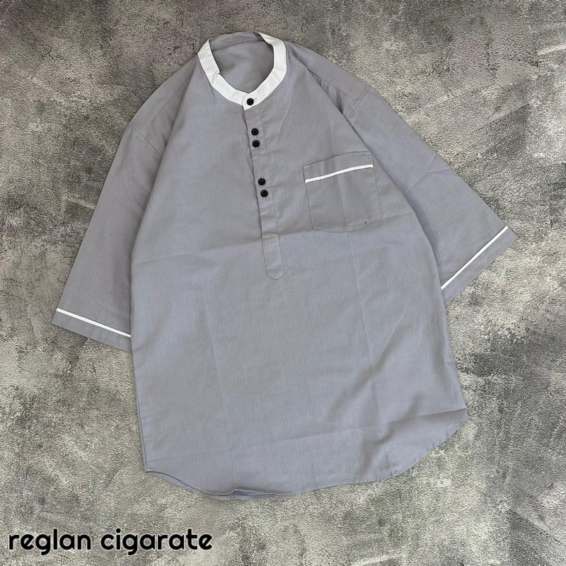 KEMEJA KURTA// BAJU KOKO PRIA DEWASA//BAHAN SIGARET TEBAL