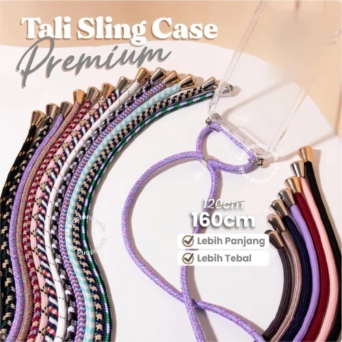 (PAKET TALI LENGKAP + GRATIS JASA PASANG KE CASE)Ready tali panjang gantungan hp kuat dan Mur & Baut