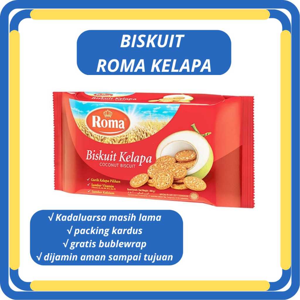 

Biskuit Roma Kelapa 300gr Kemasan Praktis