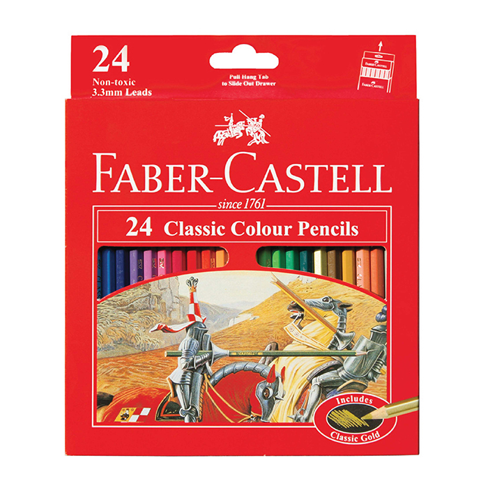 

PENSIL WARNA FABER CASTELL ISI 24 - CLASSIC COLOUR PENCILS 24 - #115854 - PENSIL WARNA MURAH