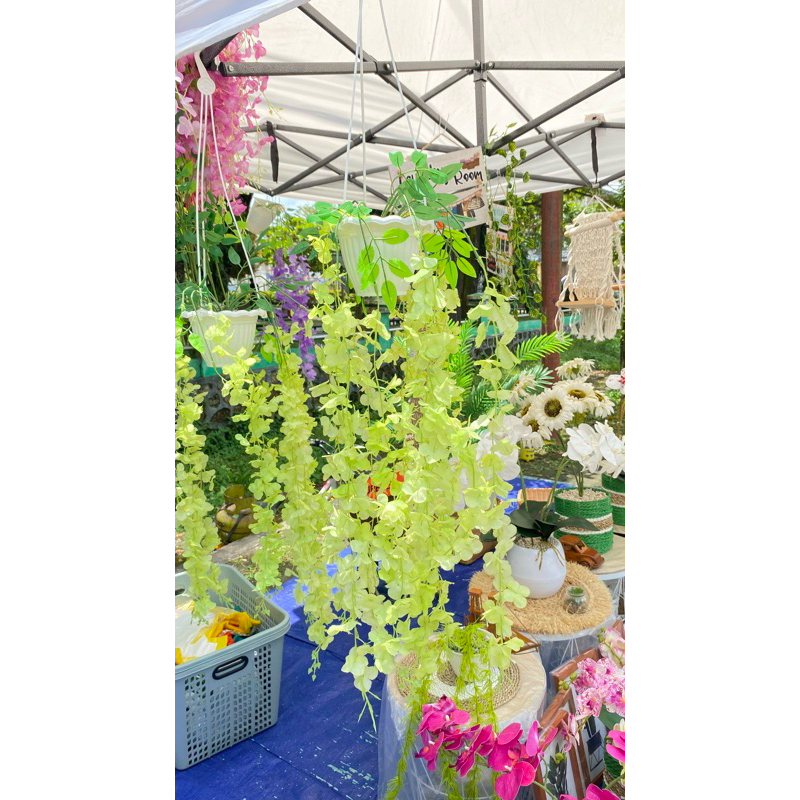 Bunga gantung plastik