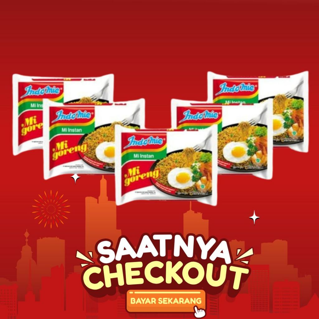 

INDOMIE GORENG MIE INSTAN 5 PCS x 85gr
