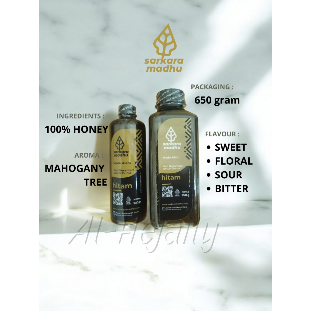 

Madu Hitam Mahony Sarkara Madhu 650g 650 Gram 650ml