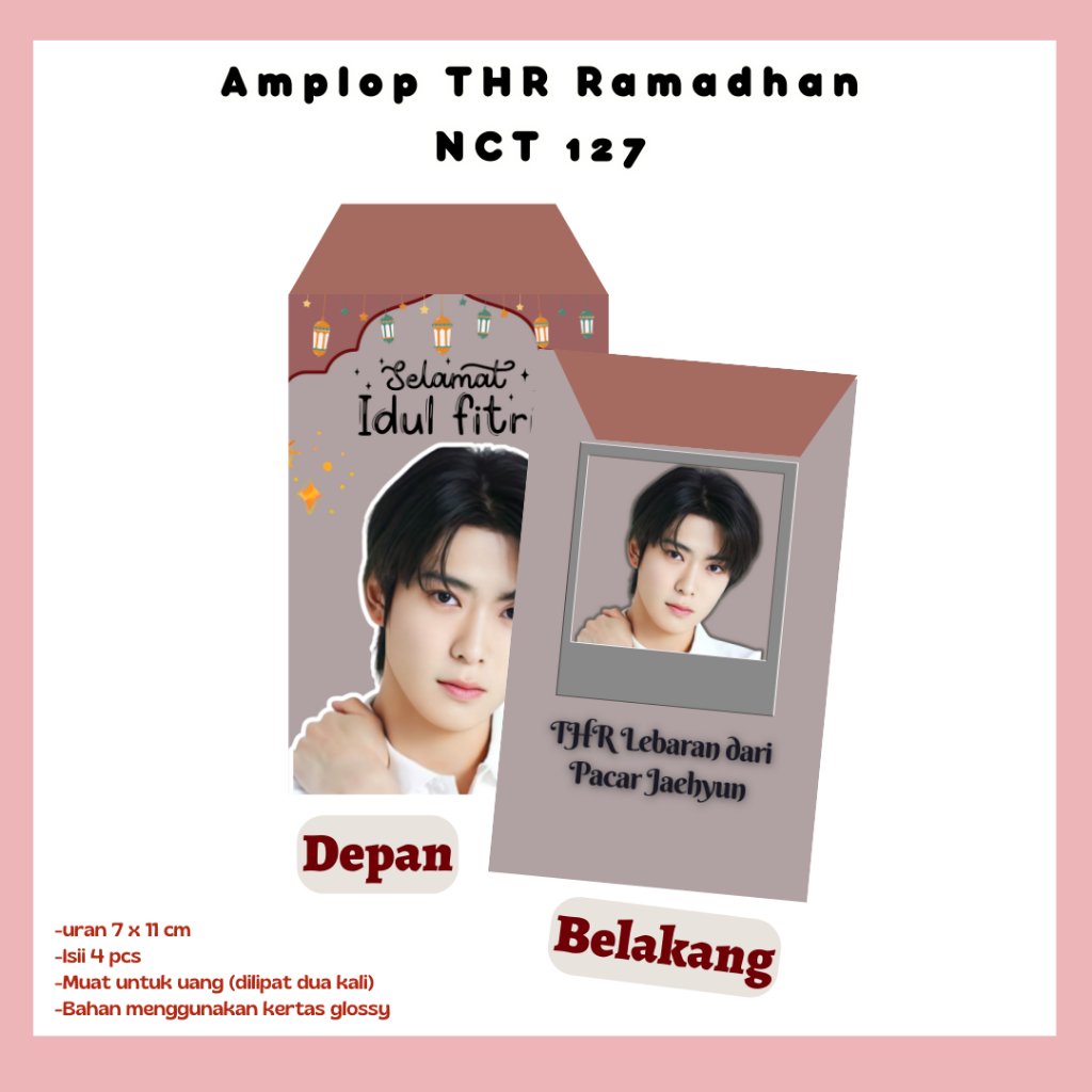 

Amplop Lebaran NCT 127 GANTENG - Angpau NCT 127- Amplop THR NCT Selamat Idul Fitri