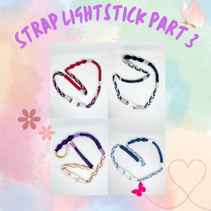 STRAP LIGHTSTICK MACRAME ATAU TALI LIGHTSTICK STRAYKIDS, BTS, BOYNEXTDOOR / BND, ENHYPEN, KPOP IDOL