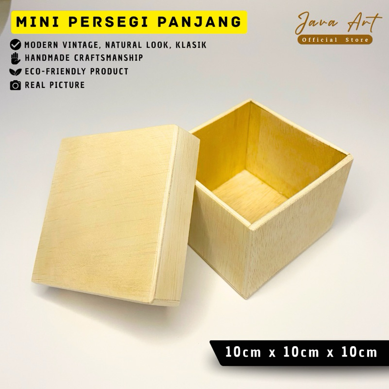 

KOTAK KAYU SOUVERNIR GIFT BOX UKURAN 10cm × 10 cm × 10cm