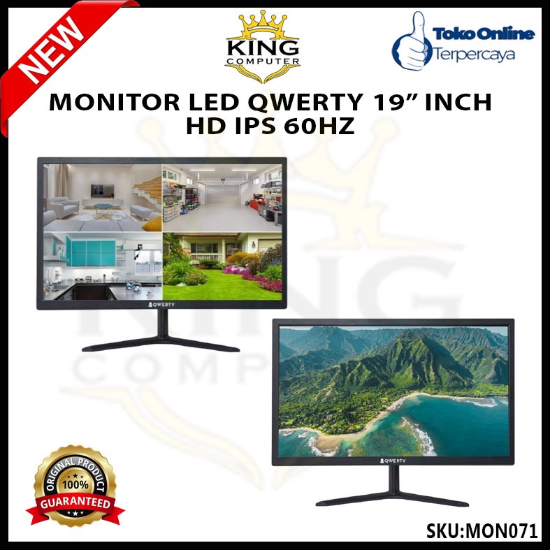 MONITOR LED QWERTY QM-190VH 19” INCH IPS 60HZ