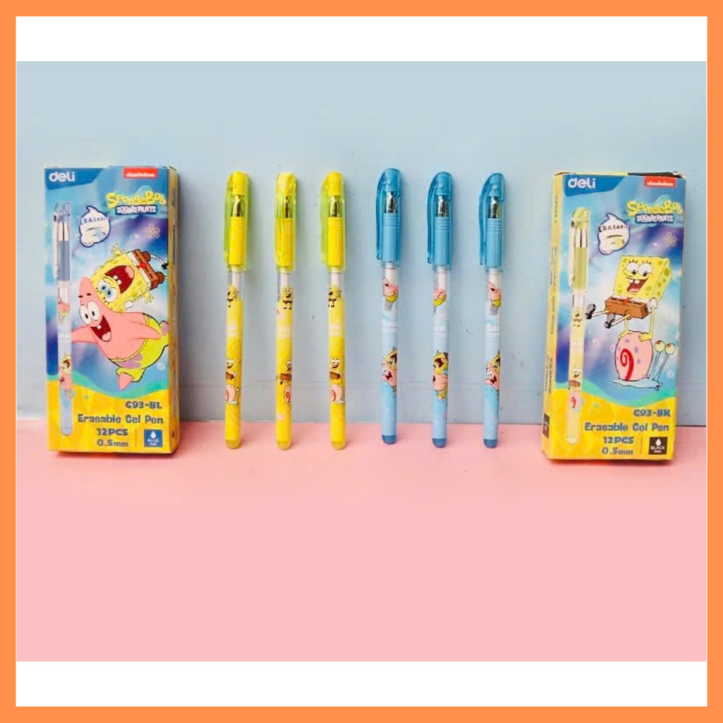 

DELI Pena erasable/bisa di hapus 0.5 hitam dan biru ( pcs )