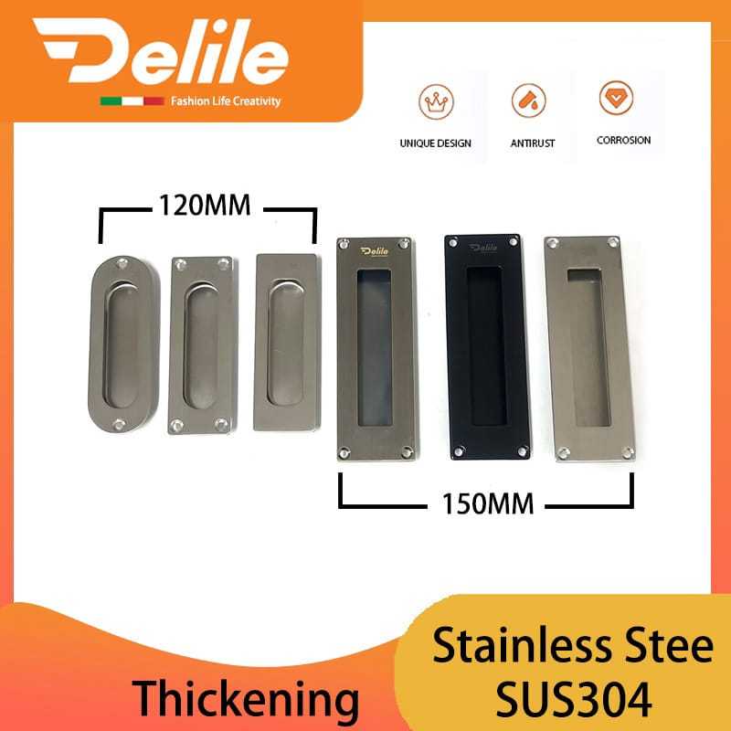 Handle Tanam Pintu Sliding lemari Handle kamar mandi Kitchen Handle pintu dapur Handle sliding Door 