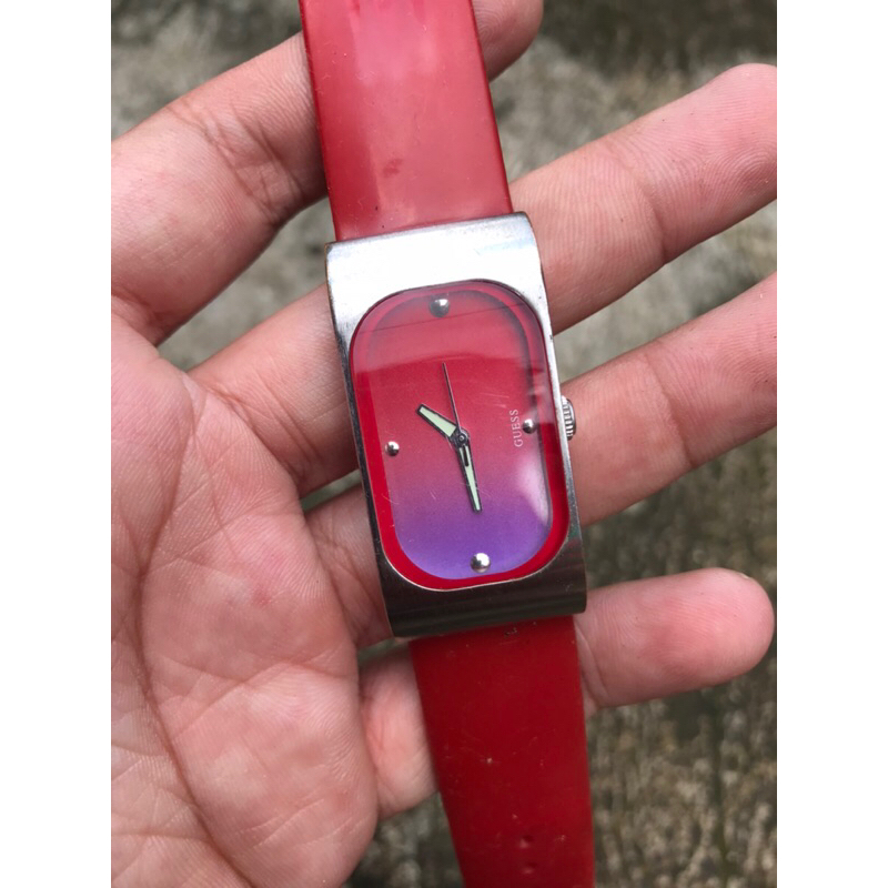 jam tangan guess quartz vintage second bekas