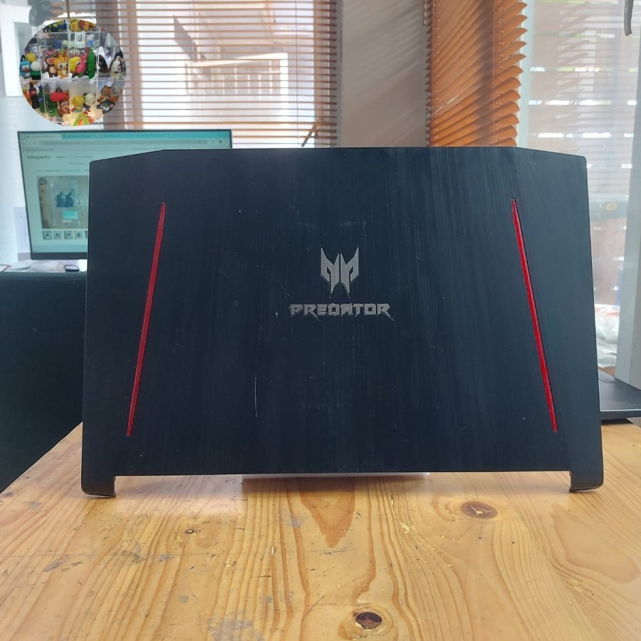Top Case LCD Back Cover For Acer Predator Helios 300 PH317-51 17.3 Inch Black Second Copotan Origina