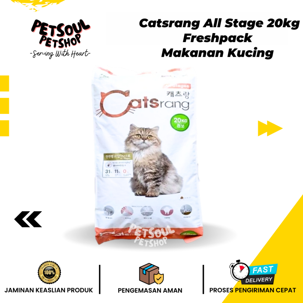 Makanan Kucing Catsrang All Stage 20kg Freshpack / Catsrang All Life Stage 20kg