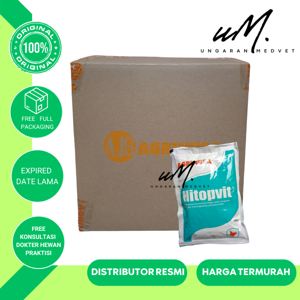HITOPVIT 100 GR - Multivitamin Untuk Ternak Unggas