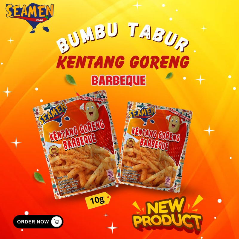 

BUMBU TABUR KENTANG GORENG BARBEQUE ISI 5 SASET. MASA SIMPAN 1 TAHUN
