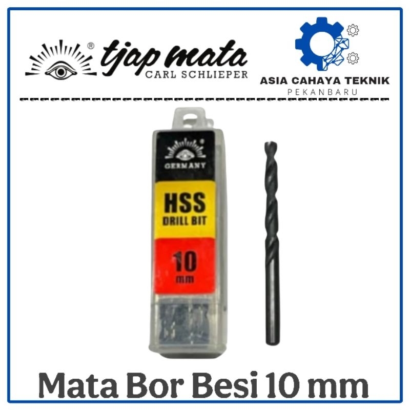 TJAP MATA Mata Bor Besi Baja HSS Drill 10mm - Cap Mata 10 mm 