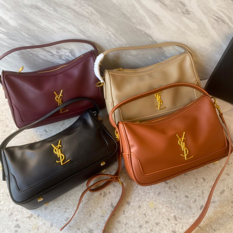 Tas YSL import premium, sling bag wanita, top handle bag, crossbody bag, tas selempang dan bahu wani