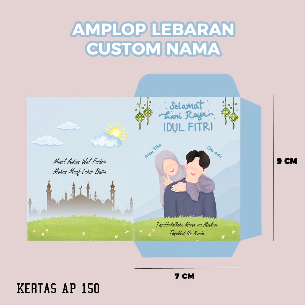 

Amplop Lebaran Custom Nama