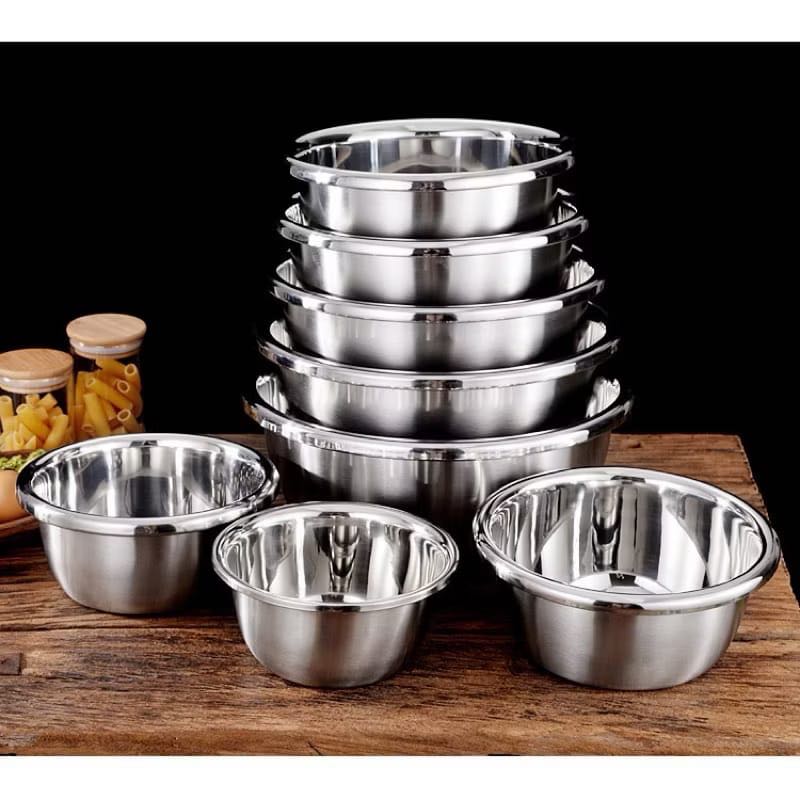 MANGKOK STAINLESS STEEL TEBAL ANEKA UKURAN