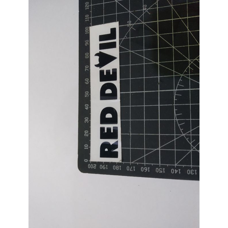 

stiker cutting red devil