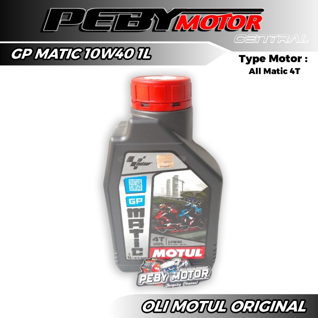 OLI MOTUL GP MATIC NMAX AEROX PCX VARIO 150 PIAGIO 1L 10W40 1000% ORIGINAL