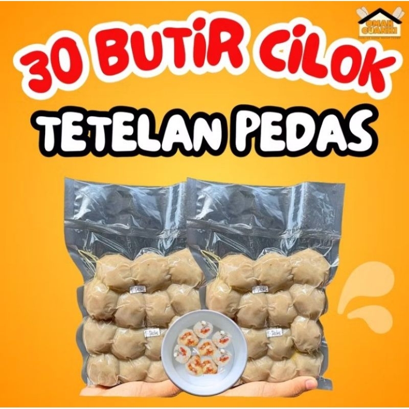 

30 Butir Cilok Tetelan Pedas Jumbo
