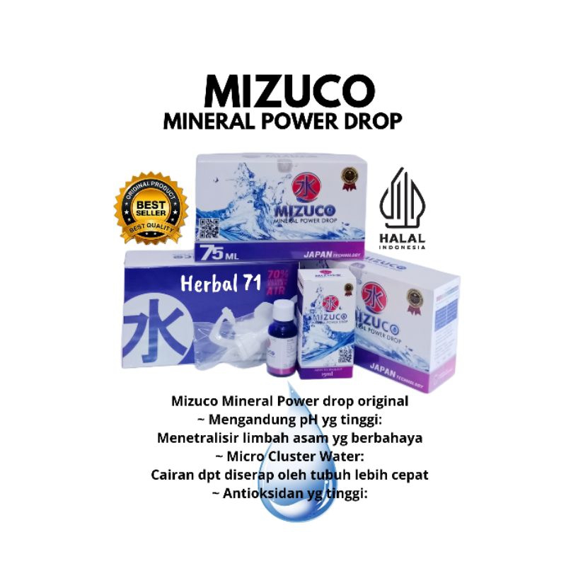 MIZUCO MINERAL POWER DROP 1Box (  5Botol x 15ml )