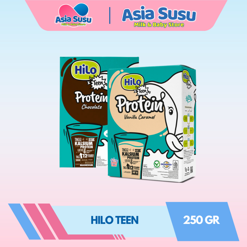 

HILO TEEN VANILA & COKLAT 250 GR - Susu tinggi kalsium