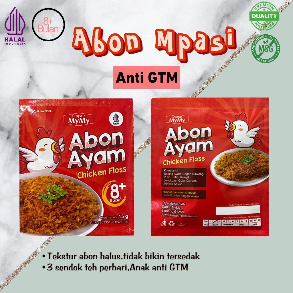 

PJ- Abon Ayam Abon MPASI Penambah Nafsu Makan Anak Tanpa Campuran Kemasan Ekonomis