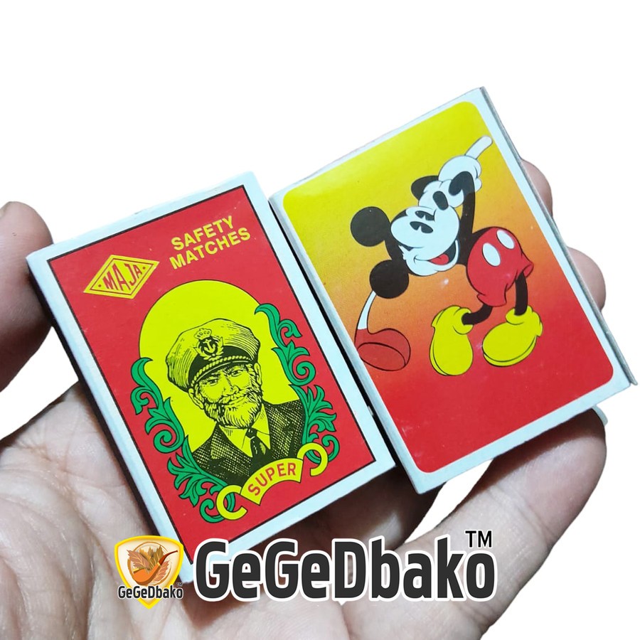 Korek api Kayu Kotak Koleksi Antik Jadul Kuno Gegedbako - Maja Super