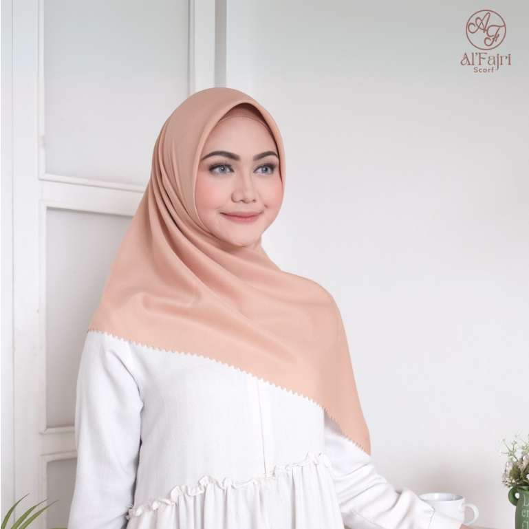 Al Fajri Scarf - Hijab Segi Empat Voal Laser Cut Size 110x110 cm
