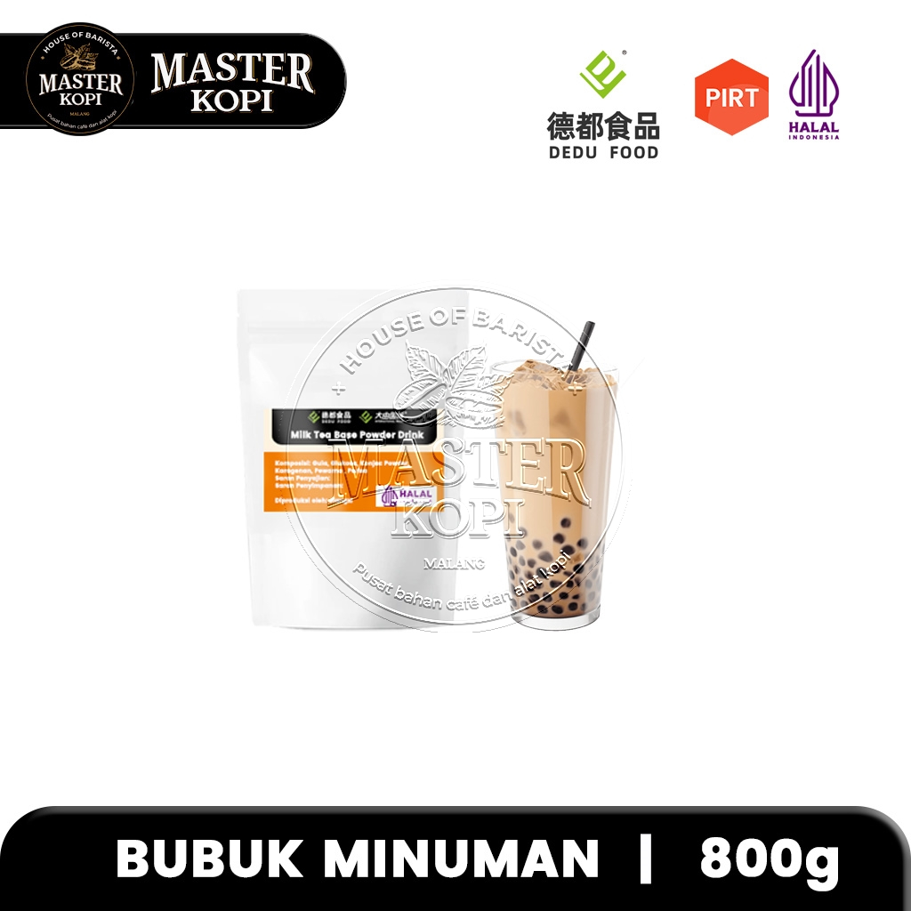 

Milk Tea Base Powder Drink DeduFood Bubuk Minuman - Pouch 800g