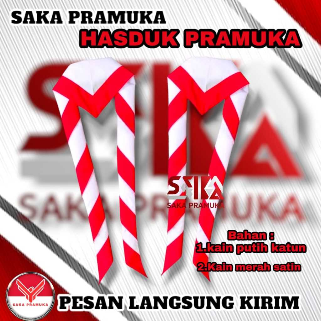 Kacu hasduk pramuka sd smp sma jumbo panjang