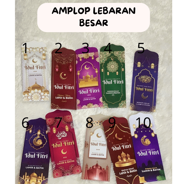

10pcs Amplop Lebaran Idul Fitri Besar
