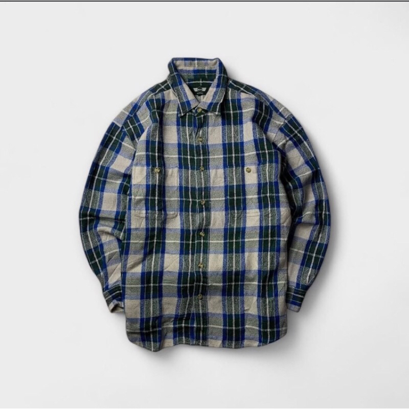 Flannel Kemeja Rover Mini Cooper Biru Hitam Putih