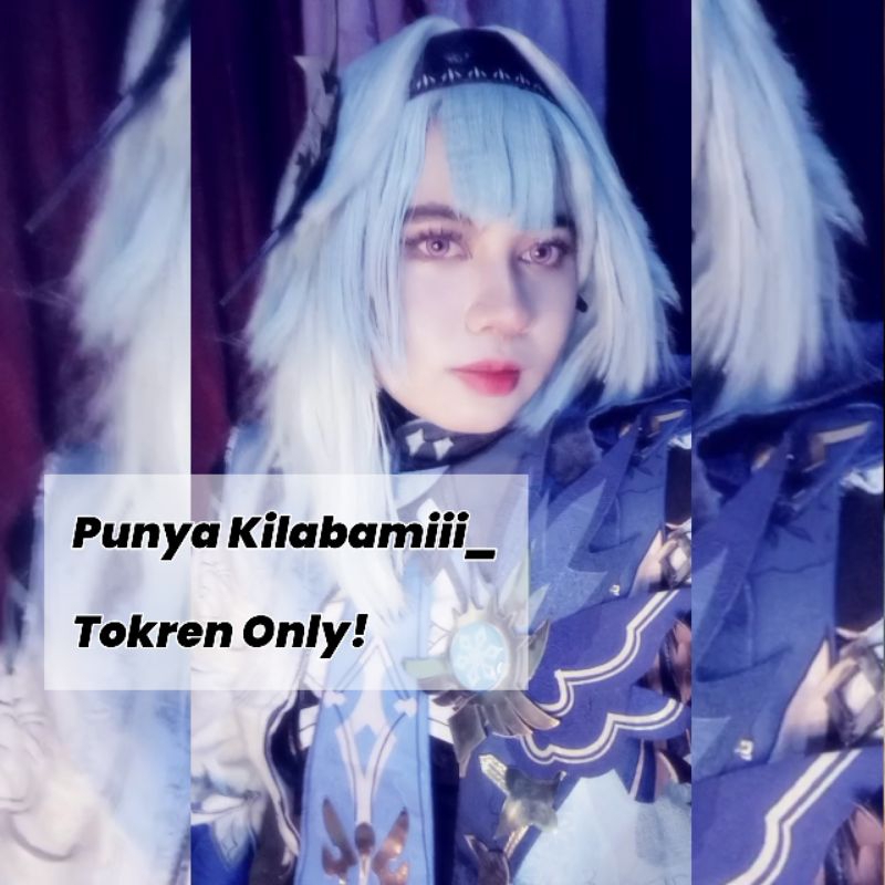 Preloved Costume Cosplay Eula FULLSET