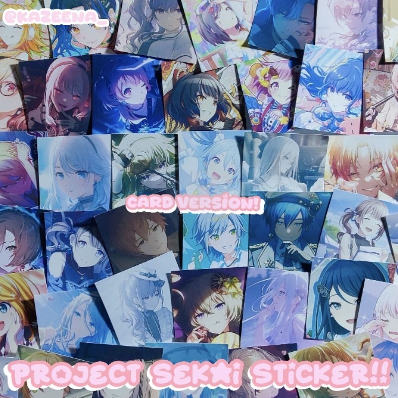 

(Read Description) ⊹ ₊ ⟡ ⋆ Project Sekai Sticker (Card Version) ˚⋆