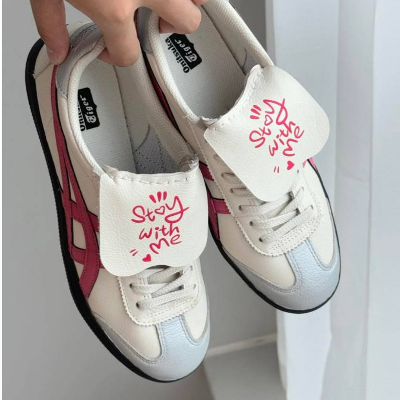 Sepatu Wanita Onitsuka Tokuten Pastel Pink 100% Original
