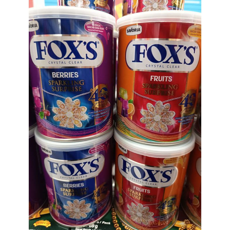 

Permen FOXS Kaleng 180 gram / Permen FOXS Tin Crystal Clear Candy Kaleng 180 gr